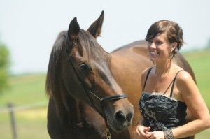Dorine Erkens and her horse Jaurena